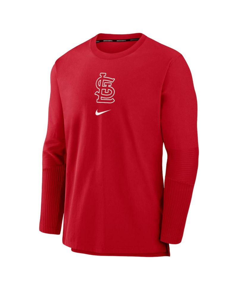 Men's Red St. Louis Cardinals Authentic Collection Player Performance Pullover Sweatshirt