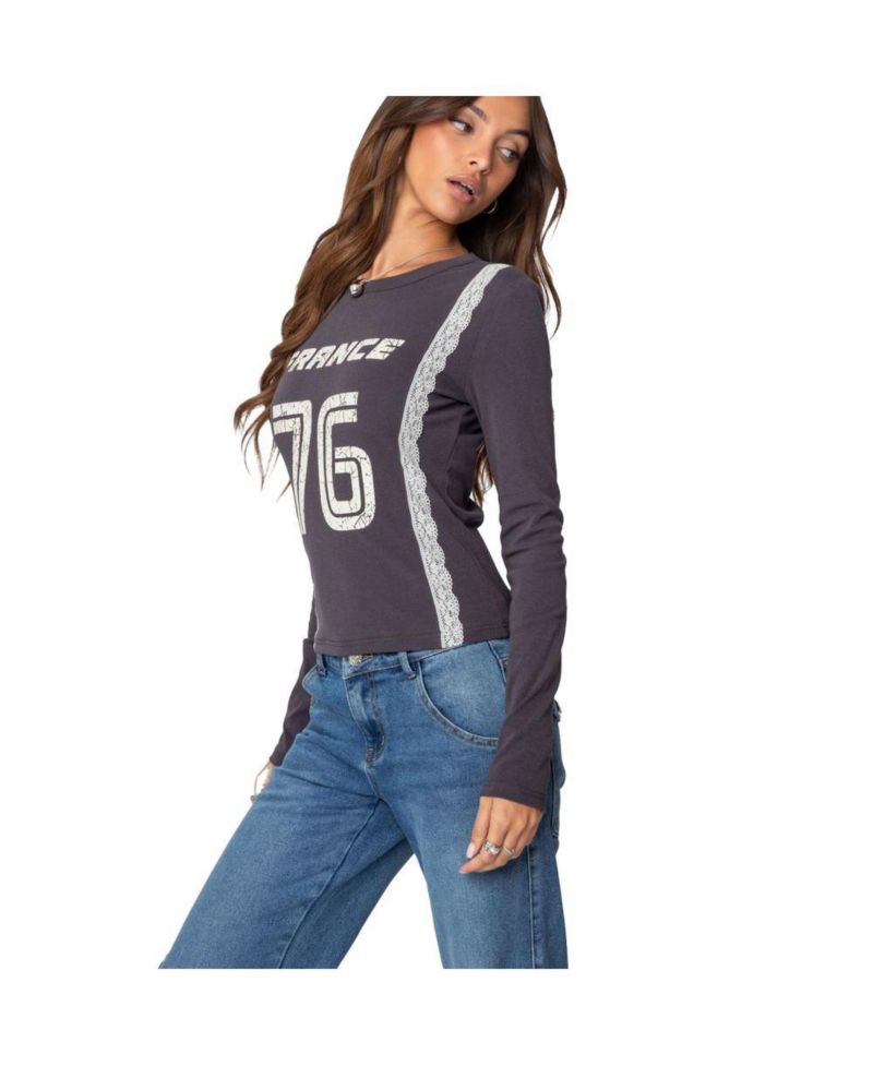 Women's Frenchy Long Sleeve T Shirt
