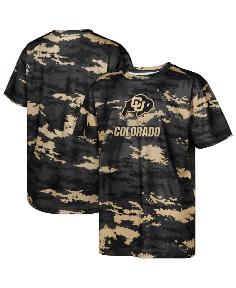 Big Boys and Girls Black Colorado Buffaloes Scrimmage T-Shirt