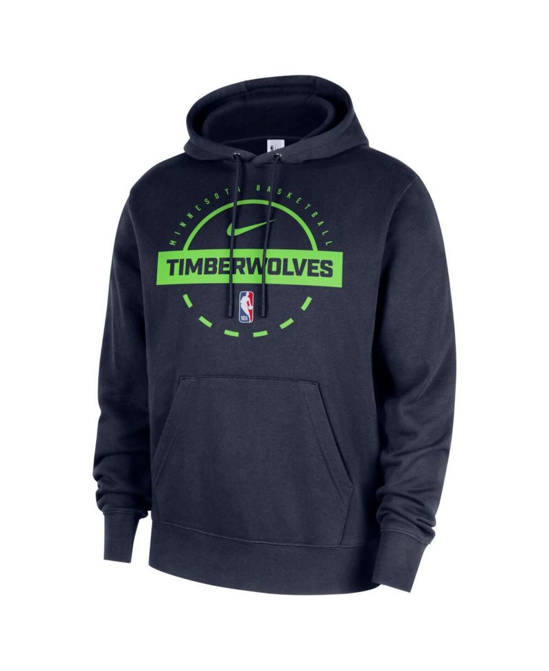 Men's Navy Minnesota Timberwolves 2025/26 Authentic Practice Club Pullover Hoodie