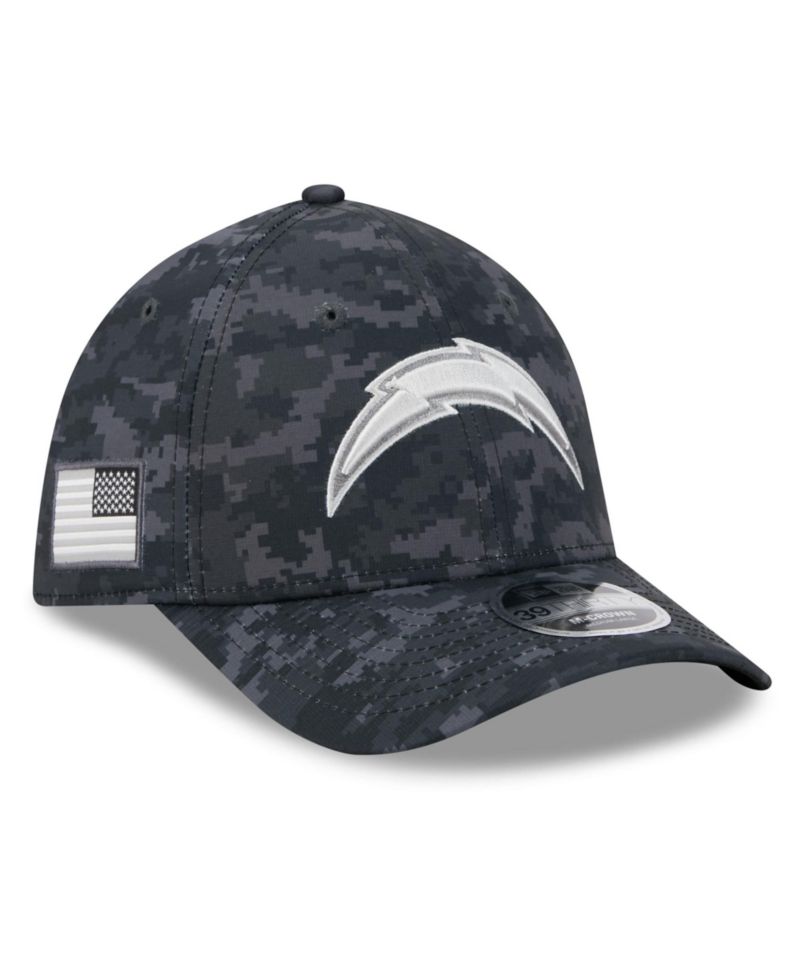 Men's Black Los Angeles Chargers 2026 Salute to Service 39THIRTY Flex Hat