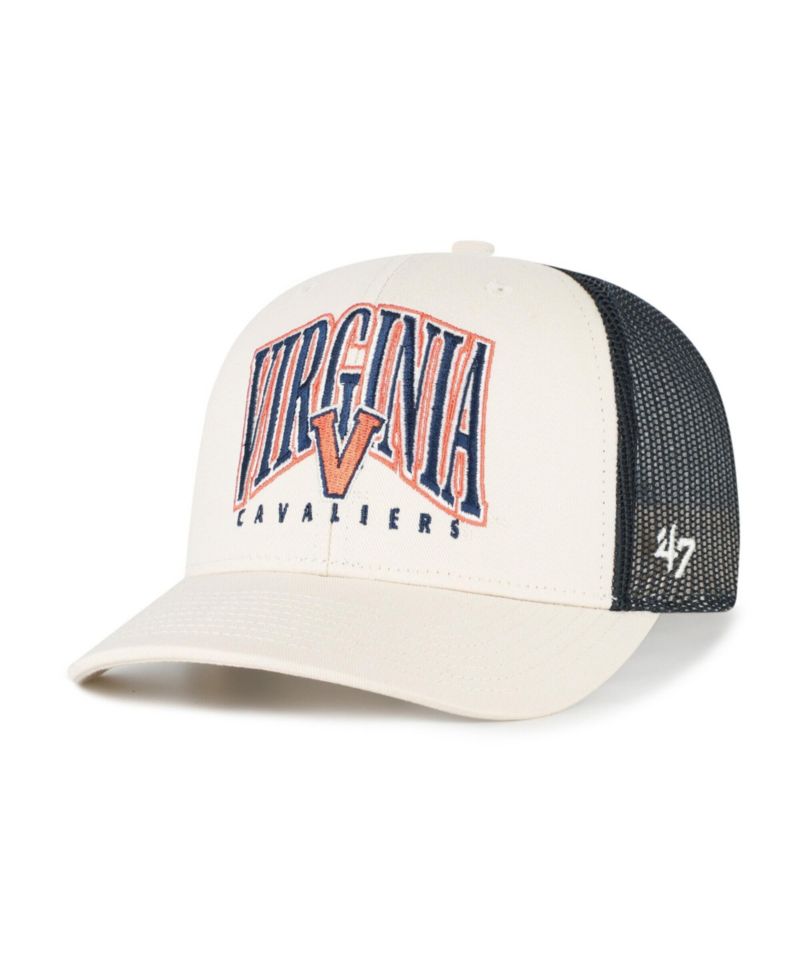 Men's Natural Virginia Cavaliers Drawbridge Trucker Adjustable Hat