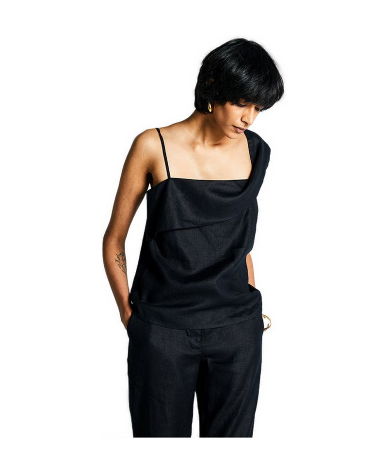 Women's The Wandering Wave top Black