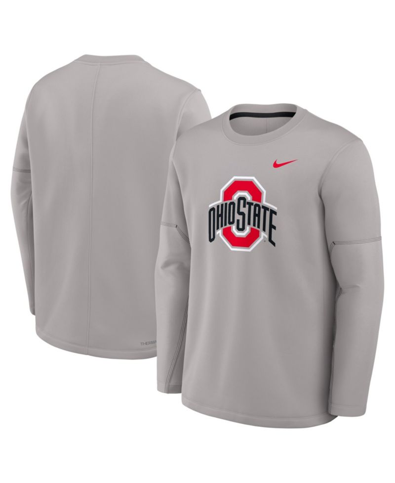 Men's Black Ohio State Buckeyes 2026 Sideline Coaches Therma-FIT Long Sleeve T-Shirt