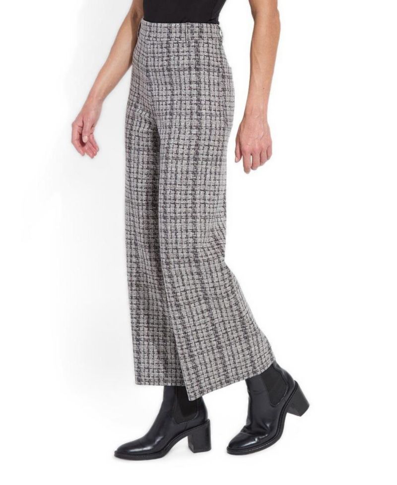 Women's Erin High-Waist Wide-Leg 4-Way Stretch Neoprene Knit Pants