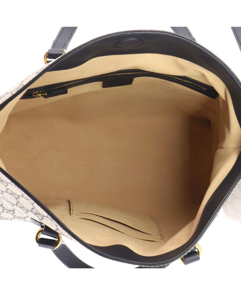 Signature Fold Over Medium Coated Canvas with Leather Tote