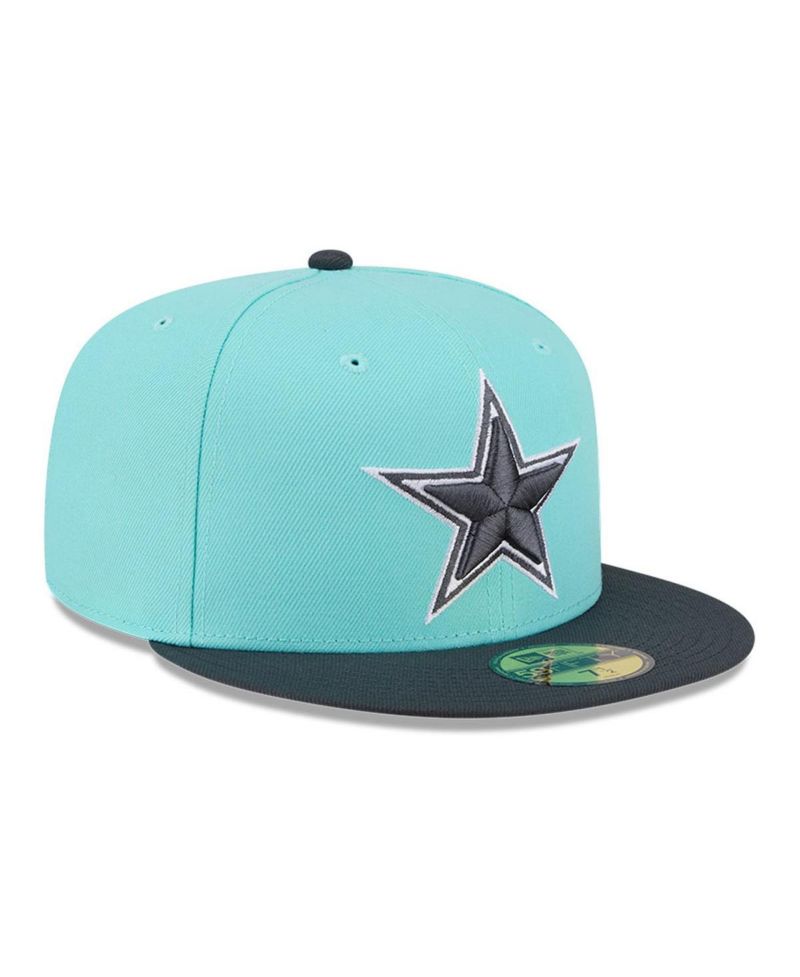 Men's Light Blue/Navy Dallas Cowboys Two-Tone Color Pack 59FIFTY Fitted Hat