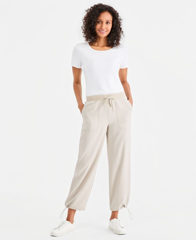 Women's Drapey Bungee Wide-Leg Pants