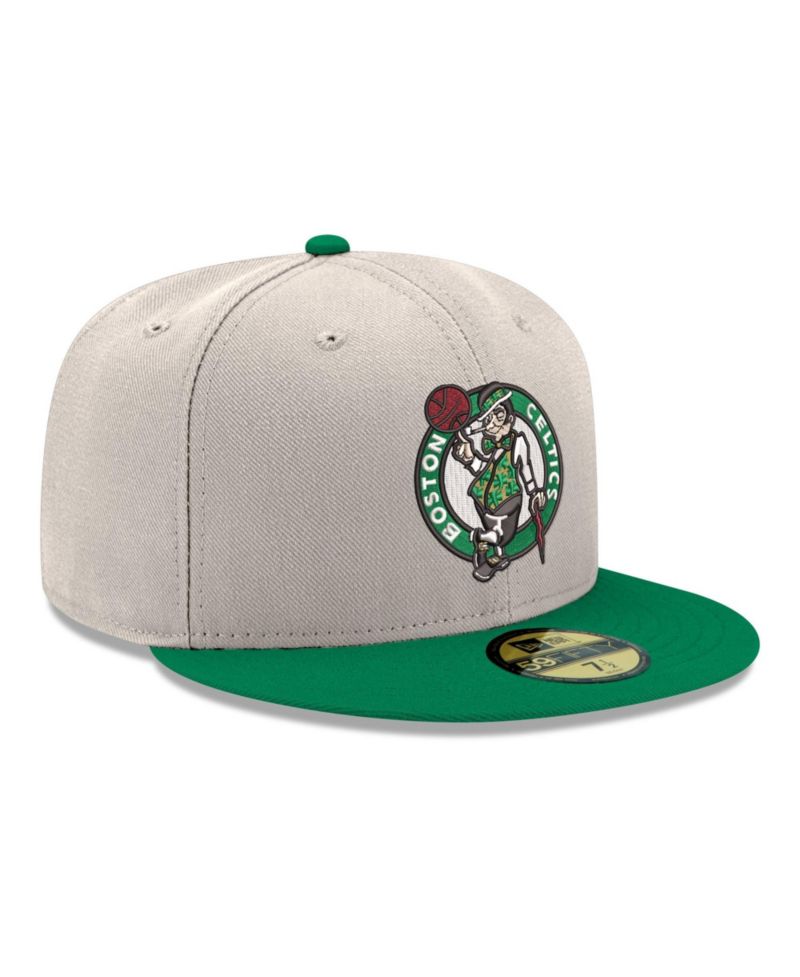 Men's Gray/Kelly Green Boston Celtics Chrome 59FIFTY Fitted Hat