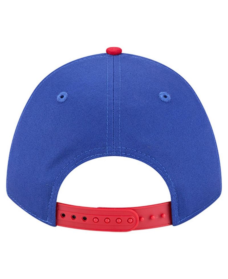 Men's Royal Philadelphia 76ers Bold Arch COOLERA 9FORTY A-Frame M-Crown Adjustable Hat