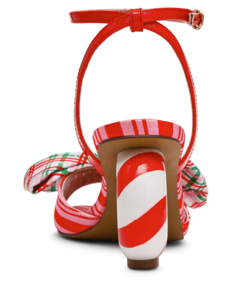 Women's Rudolph Square Toe Ankle Strap Sculptural Heel Sandals