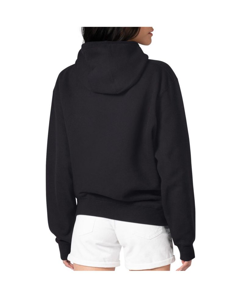 Women's Black Golden State Warriors Graphic Fleece Pullover Hoodie