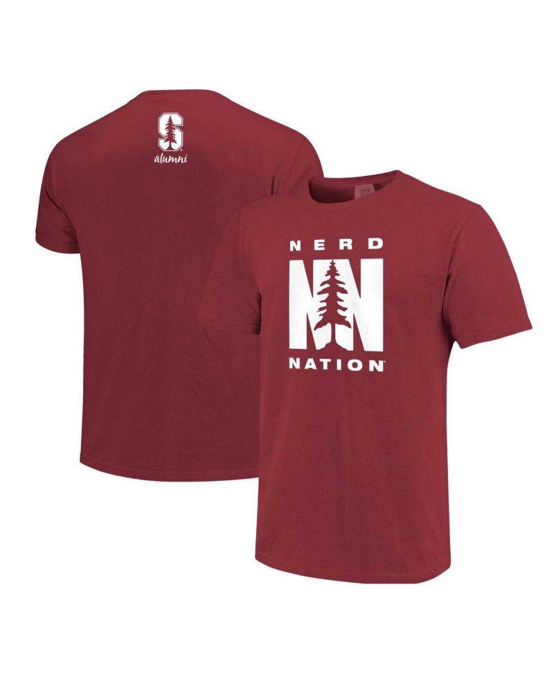 Men's Cardinal Stanford Cardinal Nerd Nation Comfort Color T-shirt