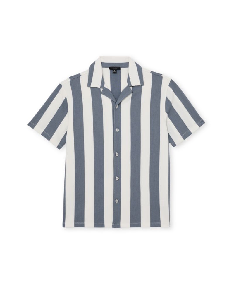 Men's Dexter Block Stripe Cuban Shirt