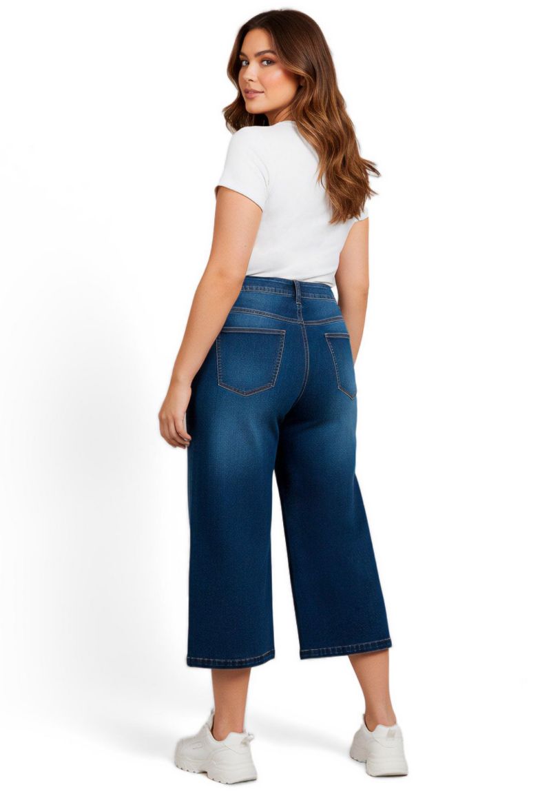 Women's Butter Denim Wide-Leg Crop