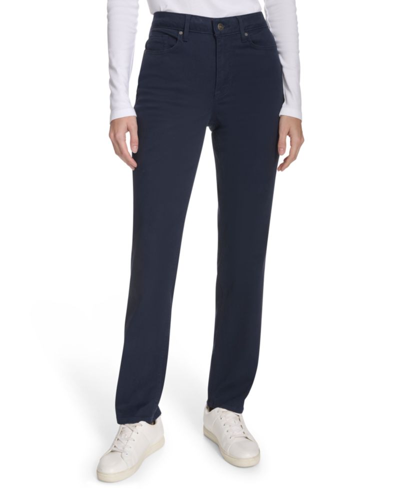 Women's Solid Stretch Full-Length Jeans