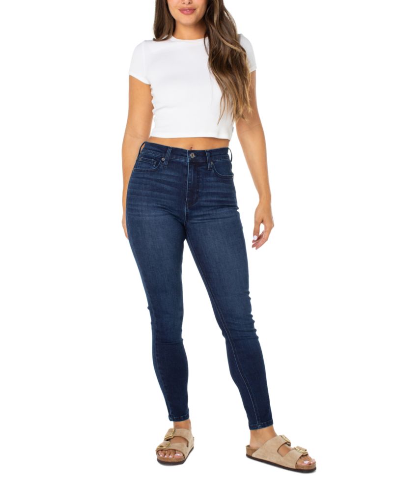 Juniors' High-Rise Ankle Skinny Jeans