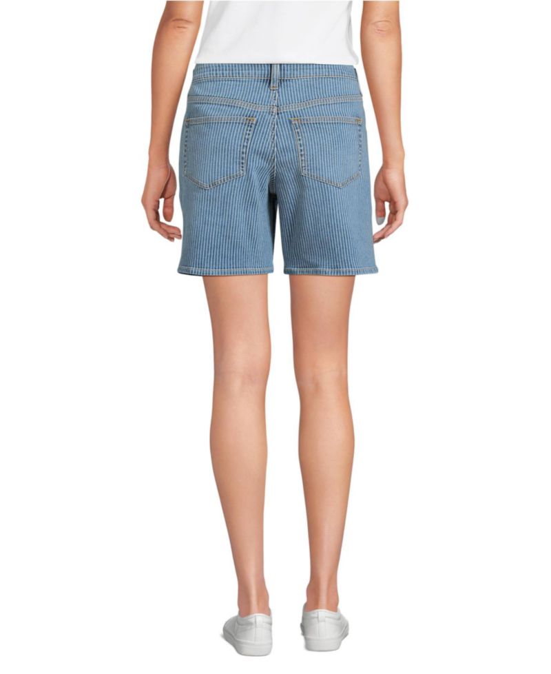 Women's Soft Denim Mid Rise 7" Jean Shorts