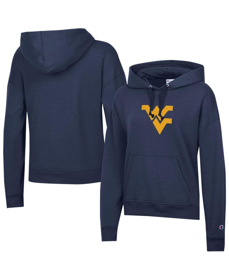 Women's Navy West Virginia Mountaineers Power Blend Fleece Hoodie