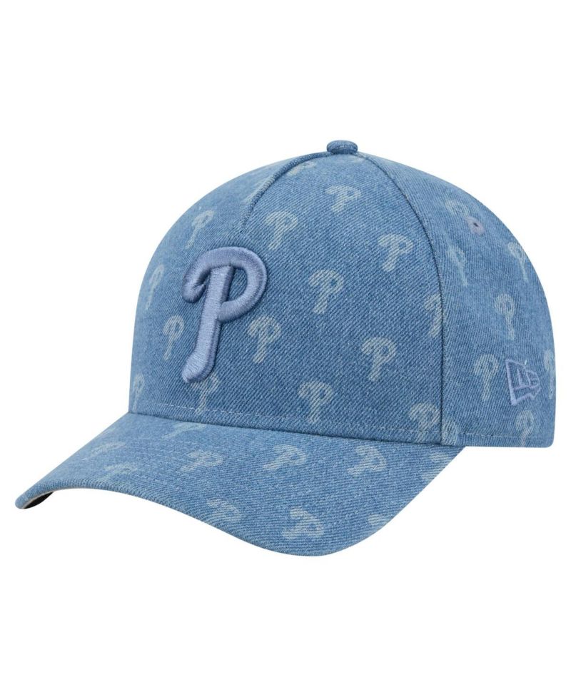 Men's and Women's Denim Philadelphia Phillies A-Frame 9FORTY Adjustable Hat