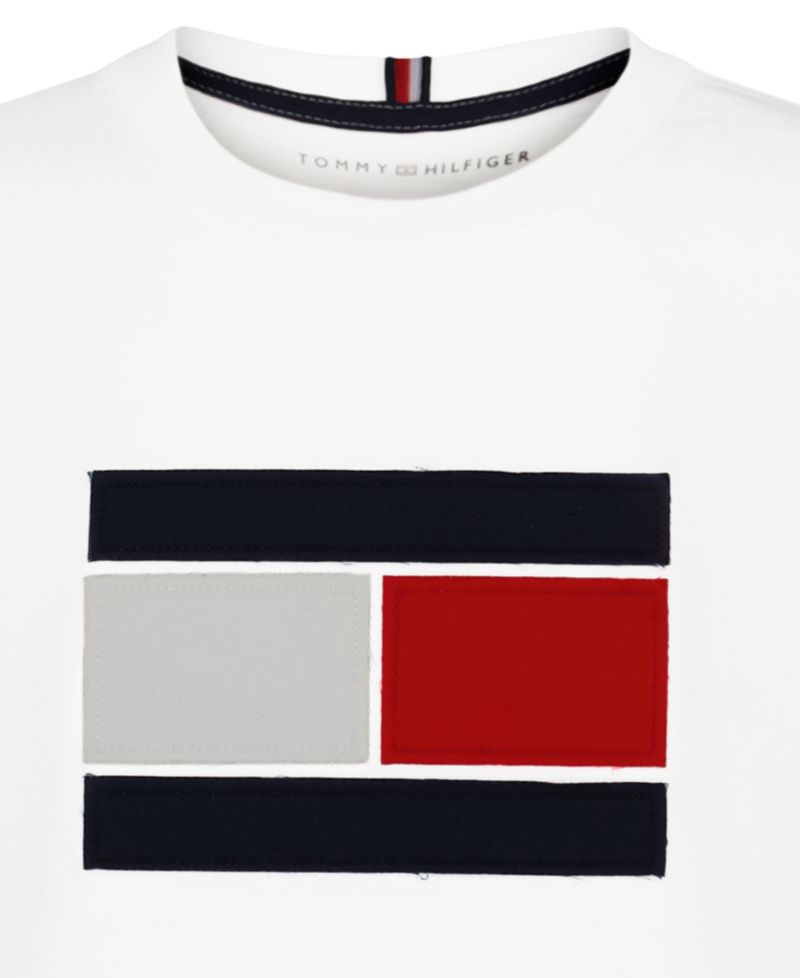 Boys' 8-20 Flag Applique Short-Sleeve T-Shirt