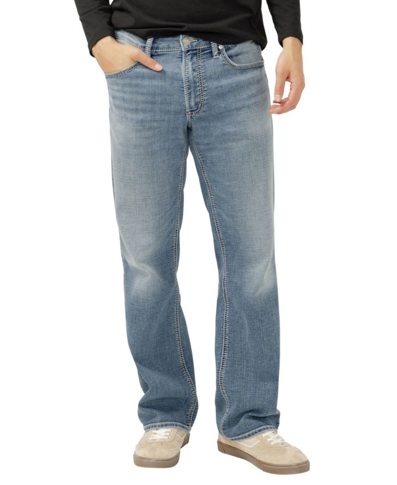 Men's Zac Relaxed Fit Straight Leg Knit Flex Jeans