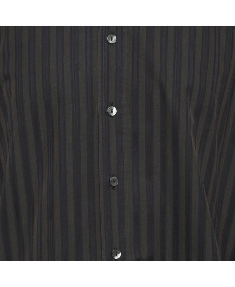 Men's Slim-Fit Striped Dress Shirt