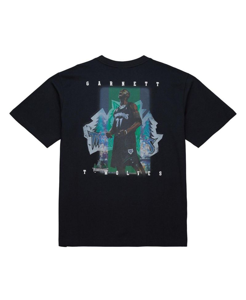 Men's Kevin Garnett Black Minnesota Timberwolves Hardwood Classics NBA Legends T-Shirt