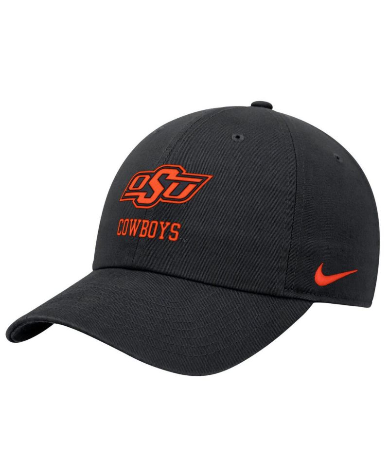 Men's Black Oklahoma State Cowboys 2025 On-Field Club Adjustable Hat