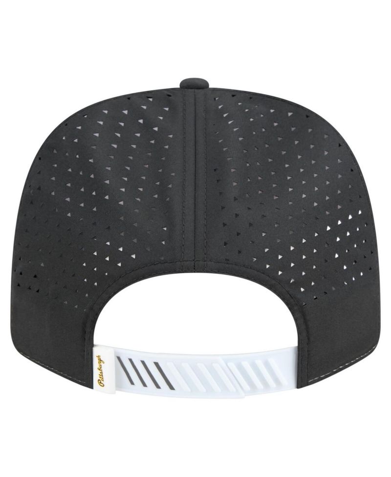 Men's White/Black Pittsburgh Pirates Established Patch 9SEVENTY Adjustable Hat