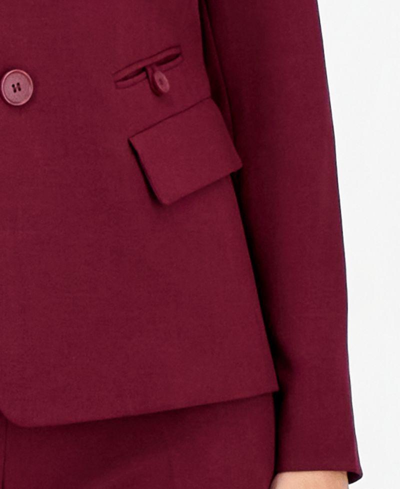 Women's Stretch Wide Leg 2-Piece Pant Suit