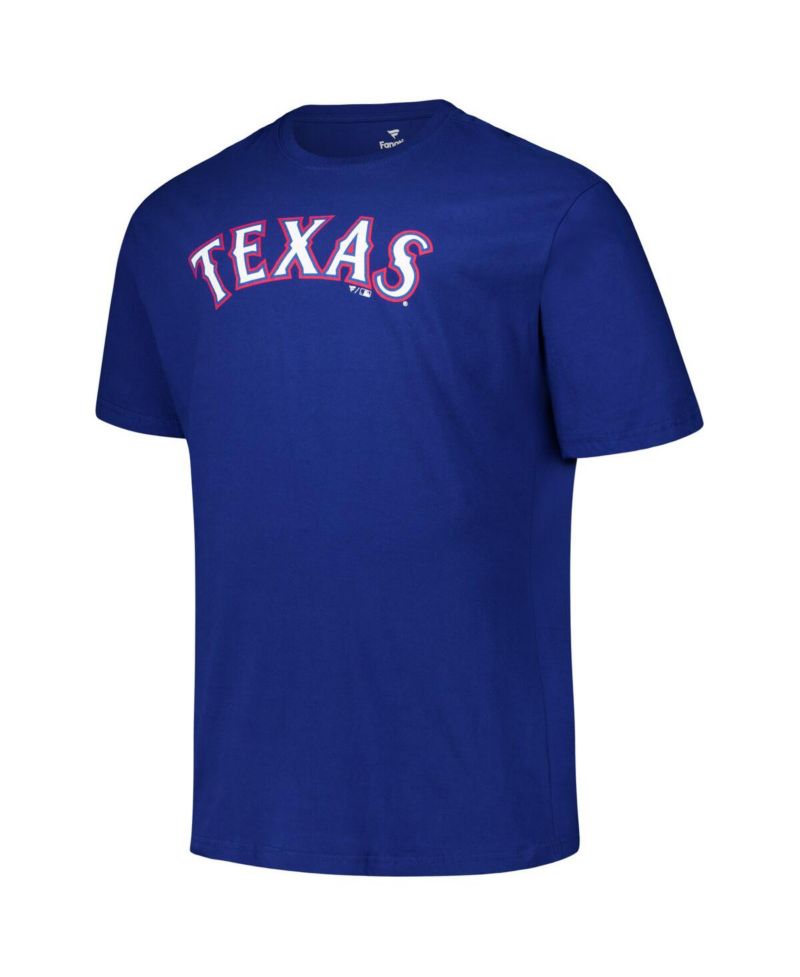 Men's Evan Carter Royal Texas Rangers Big & Tall Name & Number T-Shirt