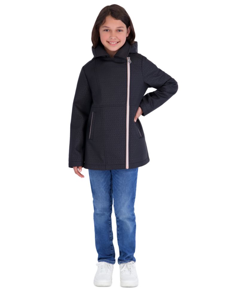 Girls' 5-16 Asymetric Zip Long-Sleeve Softshell Jacket