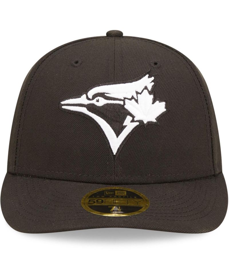 Men's Toronto Blue Jays Black, White Low Profile 59FIFTY Fitted Hat
