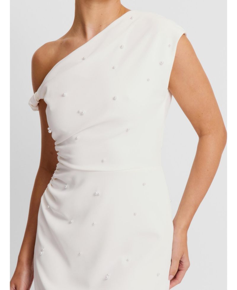 Women's Asymmetric Bardot Mini Dress