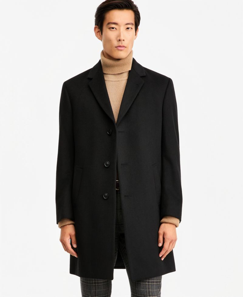 Men's Classic-Fit Camber Wool Overcoat