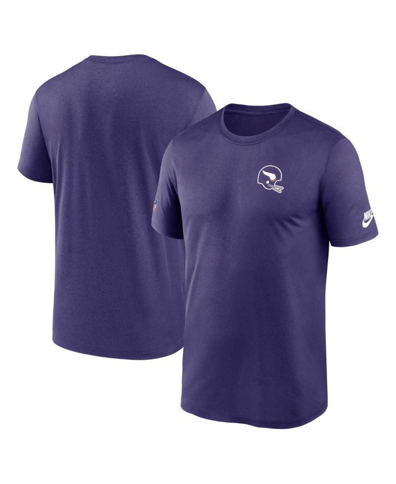 Men's Purple Minnesota Vikings Sideline Alt Pack Small Logo Legend Performance T-Shirt