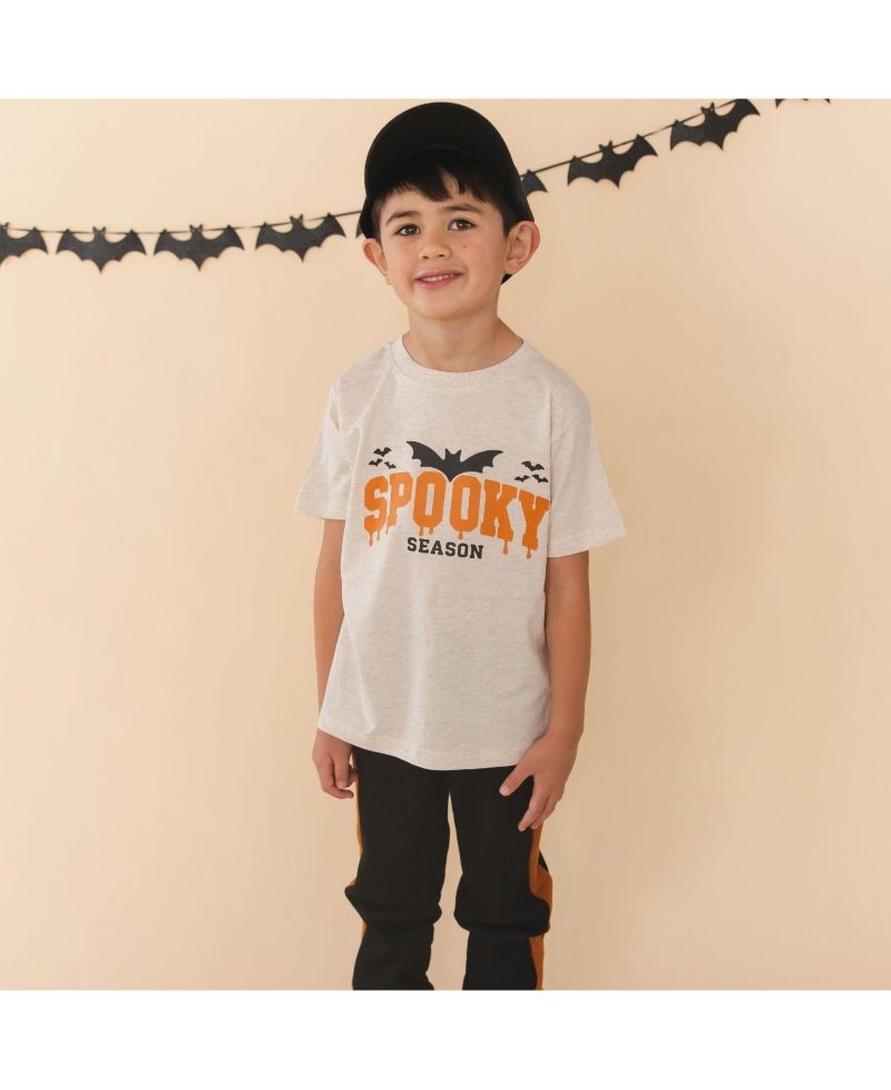 Little Boys Spooky Season Halloween Short Sleeve T-Shirt