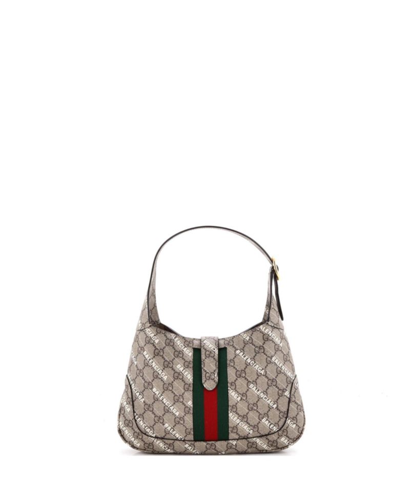 Small x Balenciaga The Hacker Project Jackie 1961 Hobo GG Coated Canvas