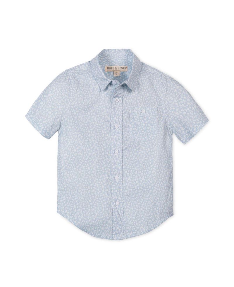 Boys Linen Short Sleeve Shirt