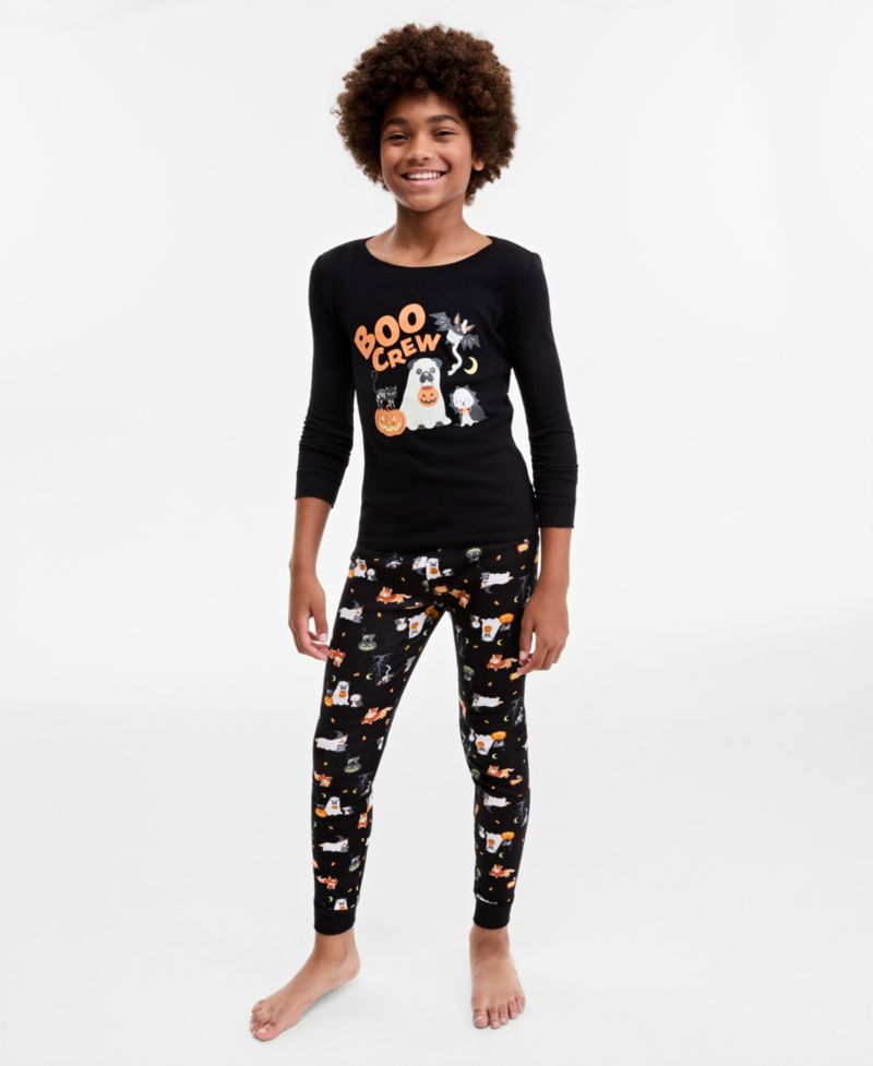 Little & Big Kids Halloween Party Snug Fit Pajama Set