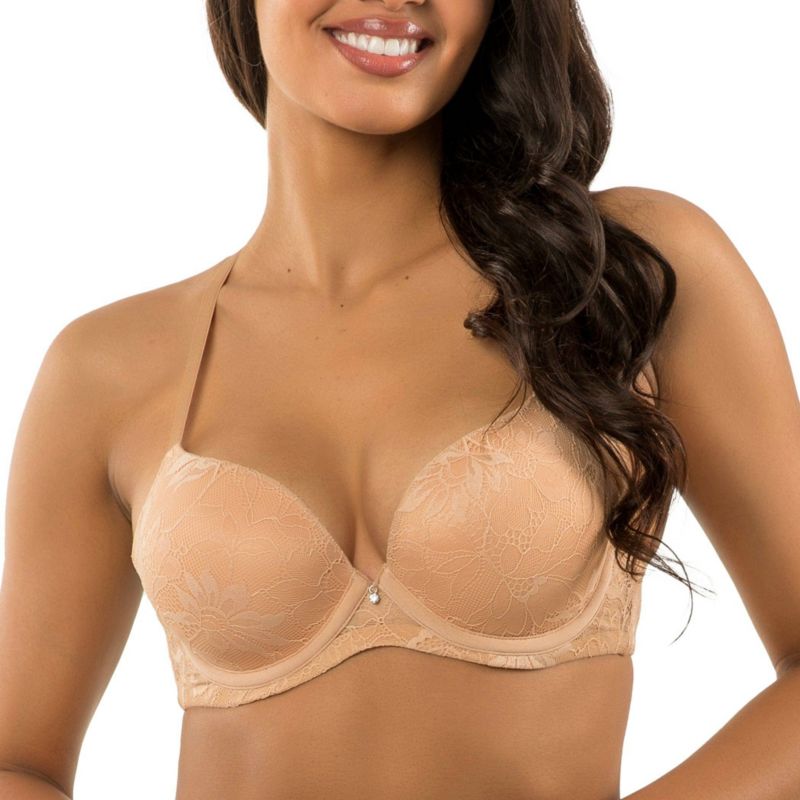 Women's Luxlacy Lace T-Shirt Bra, True Nude, 40H