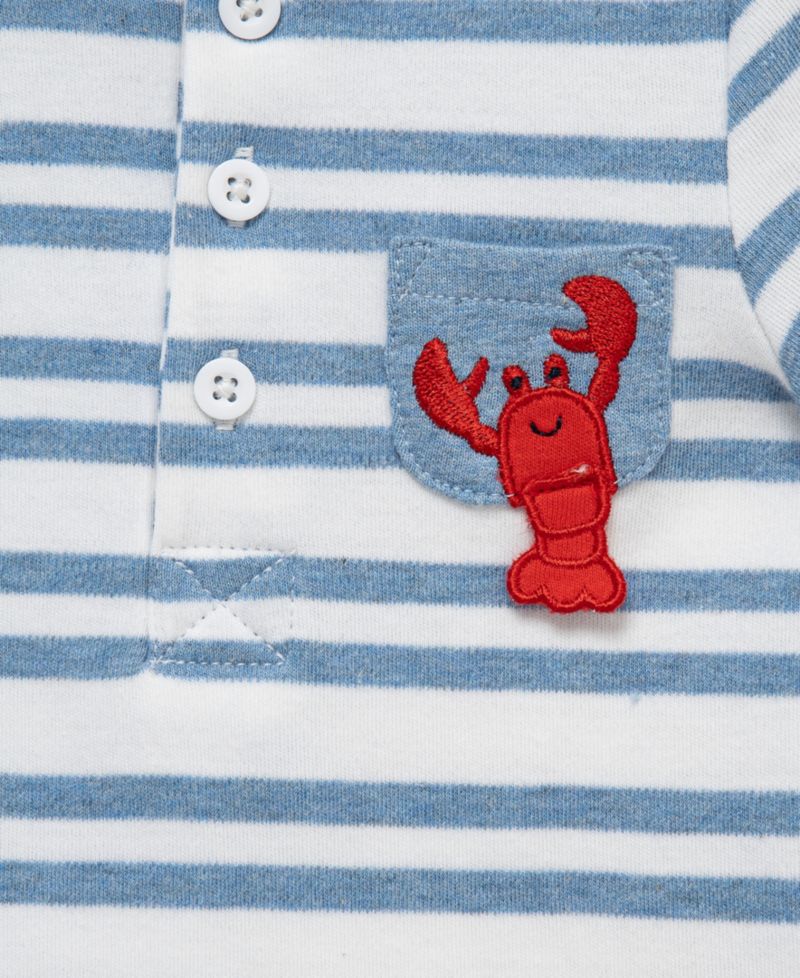 Baby Boys' Striped Short-Sleeve Bodysuit and Shorts, 2-Piece Set