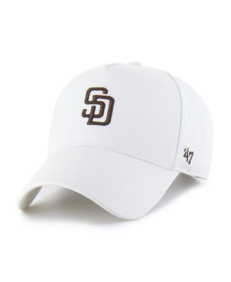 Men's White San Diego Padres Foundational Pinch Offside Adjustable Hat