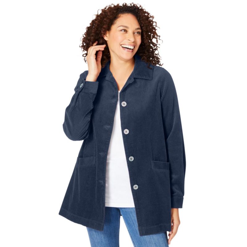 Women's Within Pleat-Back Corduroy Jacket