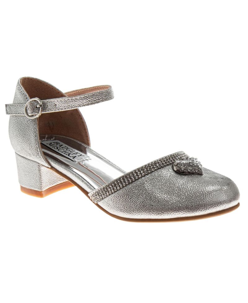 Little Girls Low Heeled Dress Shoes. (Little Kids/Big Kids)