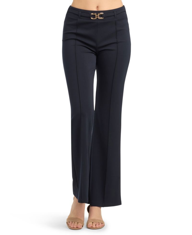Juniors' Wide-Leg Scuba Pants