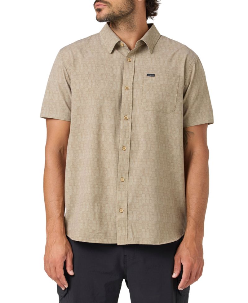 Men's Button-Up Collared Woven Shirt