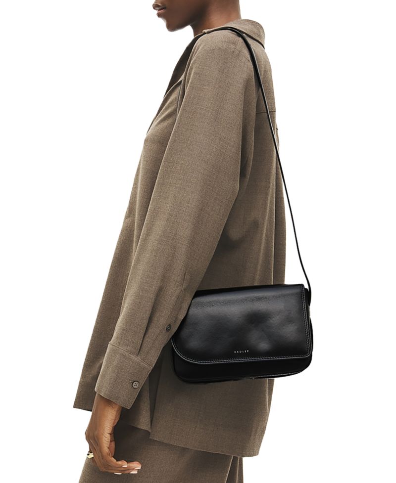 Pocket Street Small Leather Flapover Crossbody Bag