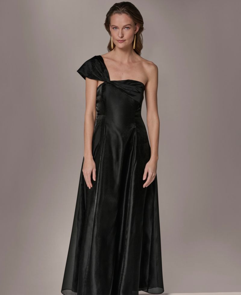 Women's Asymmetric-Neck One-Shoulder Gown